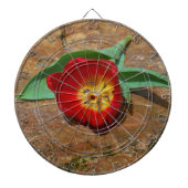 Spring Red Tulip Dartbord (Voorkant)