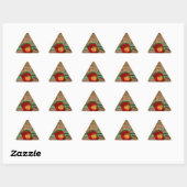 Spring Red Tulip Driehoek Sticker (Vel)