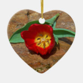 Spring Red Tulip Keramisch Ornament (Voorkant)
