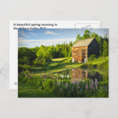 Spring Reflections in the Adirondacks, N.Y. Briefkaart (Voorkant / Achterkant)