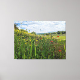 Spring riverside fotografie canvas afdruk