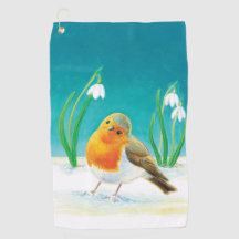 Spring Robin Bird Illustration