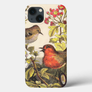 Spring Robin Birds Red Birding iPhone 13 Hoesje