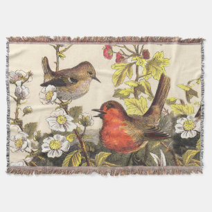 Spring Robin Birds Red Birding Deken