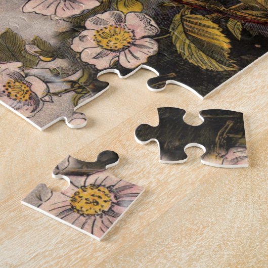 Spring Robin Birds Red Birding Legpuzzel (Zijkant)