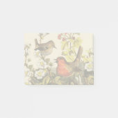 Spring Robin Birds Red Birding Post-it® Notes (Voorkant)