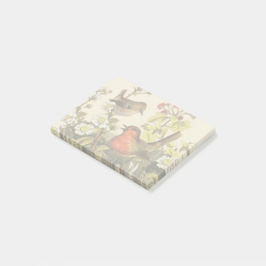 Spring Robin Birds Red Birding Post-it® Notes (Schuin)