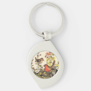 Spring Robin Birds Red Birding Sleutelhanger