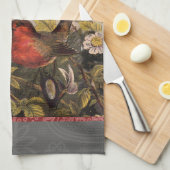 Spring Robin Birds Red Birding Theedoek (Quarter Fold)