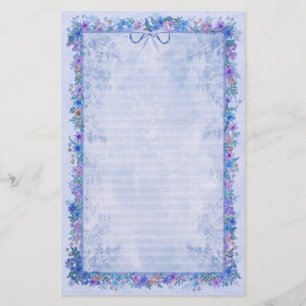 Spring Romance - Blauw Briefpapier