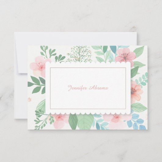 Spring Romance Notecard Kaart (Voorkant)