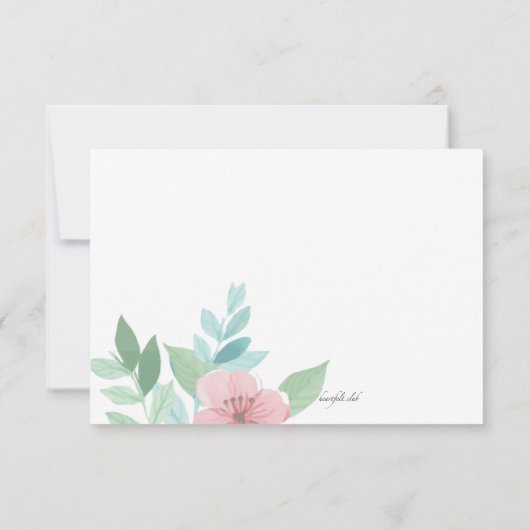 Spring Romance Notecard Kaart (Achterkant)