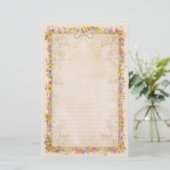 Spring Romance - Peach Briefpapier (Staand voorkant)