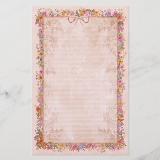 Spring Romance - Roze Briefpapier (Voorkant)