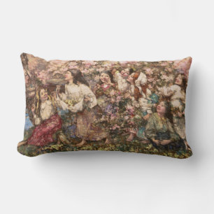 Spring Roundelay (door Edward Atkinson Hornel) Kussen