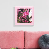 Spring roze Flowers Canvas Afdruk (Insitu (Woonkamer))