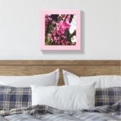Spring roze Flowers Canvas Afdruk (Insitu (Slaapkamer))
