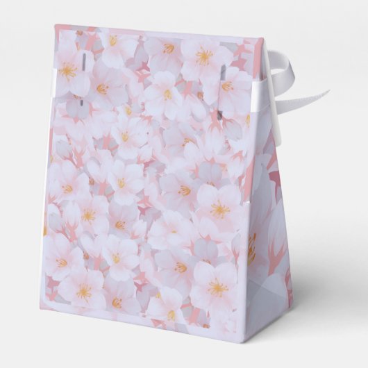Spring Sakura Cherry Blossom Wrapping Paper Bedankdoosjes (Achterkant)
