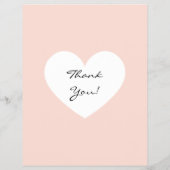 Spring Sale Blush Pink Sage Green BACKSIDE Heart Flyer (Achterkant)