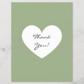 Spring Sale Sage Blush BACKSIDE Heart Flyer (Achterkant)