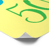 Spring Sale Sign, 50% korting op het verkoopteken, Poster (Hoek)