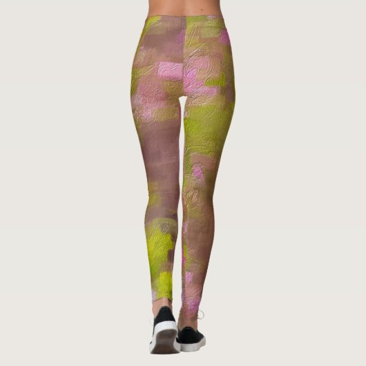 Spring Sason Pinks Abstract Leggings (Achterkant)