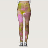Spring Sason Pinks Abstract Leggings (Voorkant)