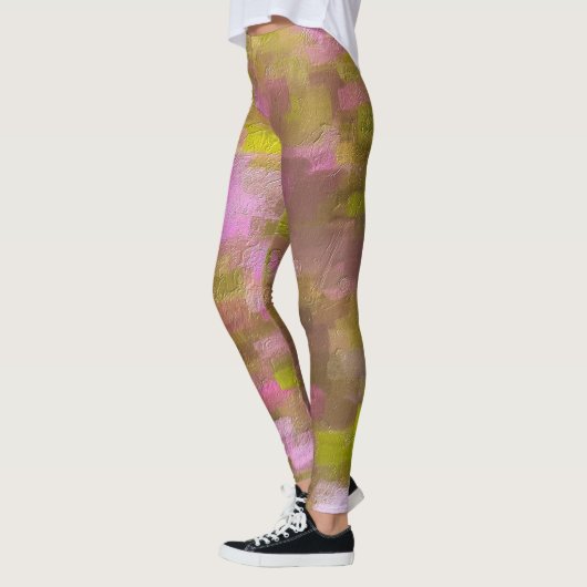 Spring Sason Pinks Abstract Leggings (Links)