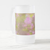 Spring Sason Pinks Abstract Matglas Bierpul (Voorkant links)