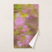 Spring Sason Pinks Abstracte Bathroom Set Bad Handdoek (Handdoek)