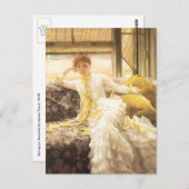 Spring (Seaside) van James Tissot,  portret Briefkaart (Voorkant / Achterkant)