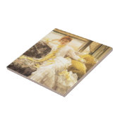 Spring (Seaside) van James Tissot, portret Tegeltje (Zijkant)