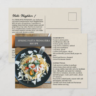 Spring Seizoensgebonden Recept makelaar of onroere Briefkaart