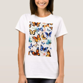 "Spring Serenade: Butterfly Women T-shirt| T-shirt