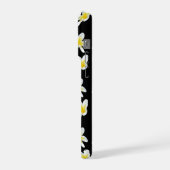 Spring Serenade: Yellow Frangipanis On Black, (Côté gauche)