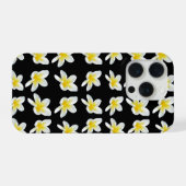 Spring Serenade: Yellow Frangipanis On Black, (Verso Horizontal)