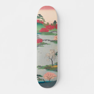 Spring Shrine Garden Ukiyo-e Japanse kunst Skateboard