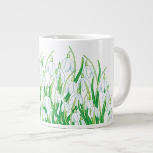 Spring Snowdrops Extra Grote Beker (Voorkant rechts)