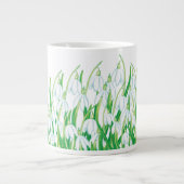 Spring Snowdrops Extra Grote Beker (Voorkant)