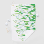 Spring Snowdrops Golfhanddoek (Insitu)