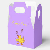 Spring Song Singing Chick Easter Gable Favor Box Bedankdoosjes (Geopend)