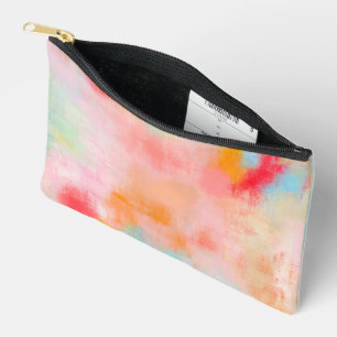 Spring Spark - Roze Koraal Beige Abstract Etui