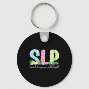 Spring Speech Language Pathologist Easter Bunny SL Sleutelhanger
