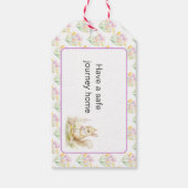 Spring Squirrel Baby shower Cadeaulabel (Achterkant)