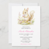 Spring Squirrel Baby shower Kaart (Voorkant)