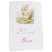 Spring Squirrel Baby shower Medium Cadeauzakje (Voorkant)