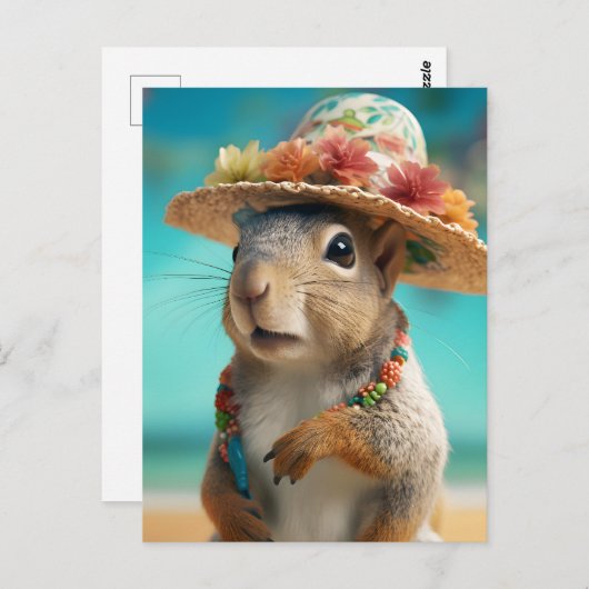 Spring Squirrel Briefkaart (Voorkant / Achterkant)