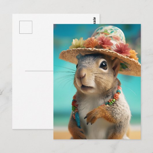 Spring Squirrel Briefkaart (Voorkant / Achterkant)