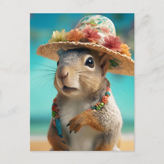 Spring Squirrel Briefkaart (Voorkant)