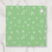 Spring/ St. Patrick's Day Groen Bedankjes Labels (Achterkant)